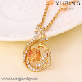 41300 Xuping Top Quality Jewelry Crystal Pendant Necklace